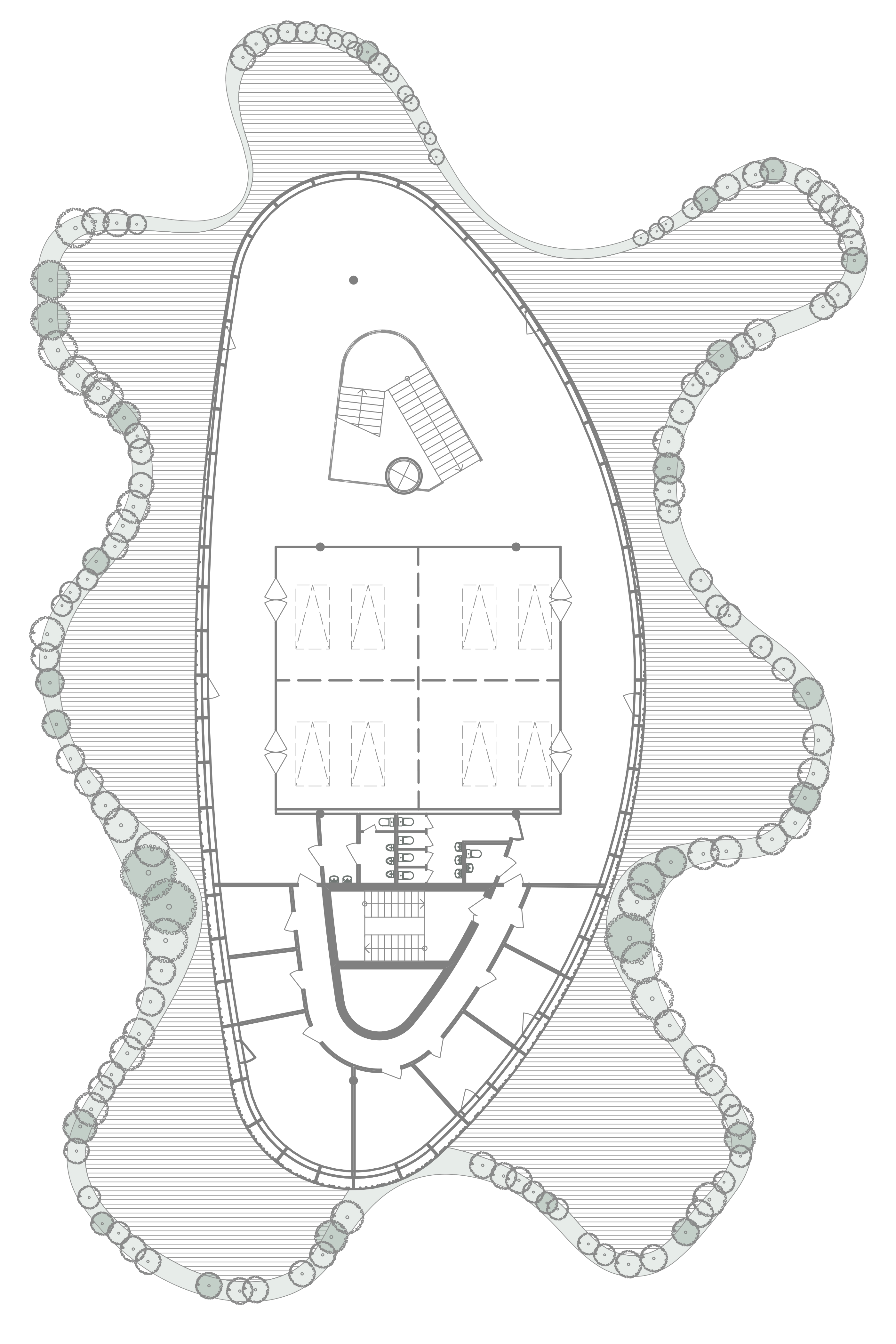 Floor plan 3 for Daegu library, Daegu, Republic of Korea.